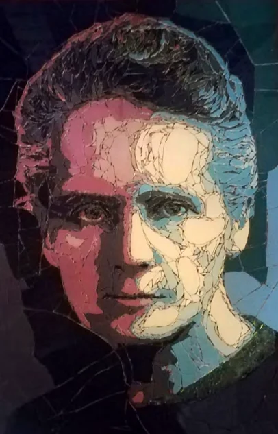 Obra textil: Marie Curie